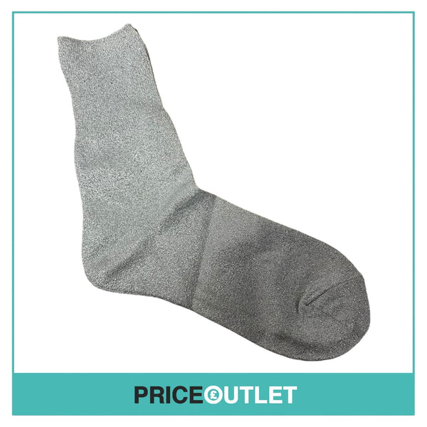 Comme des Garçons - Ladies Silver Socks - Size S - BRAND NEW WITH TAGS