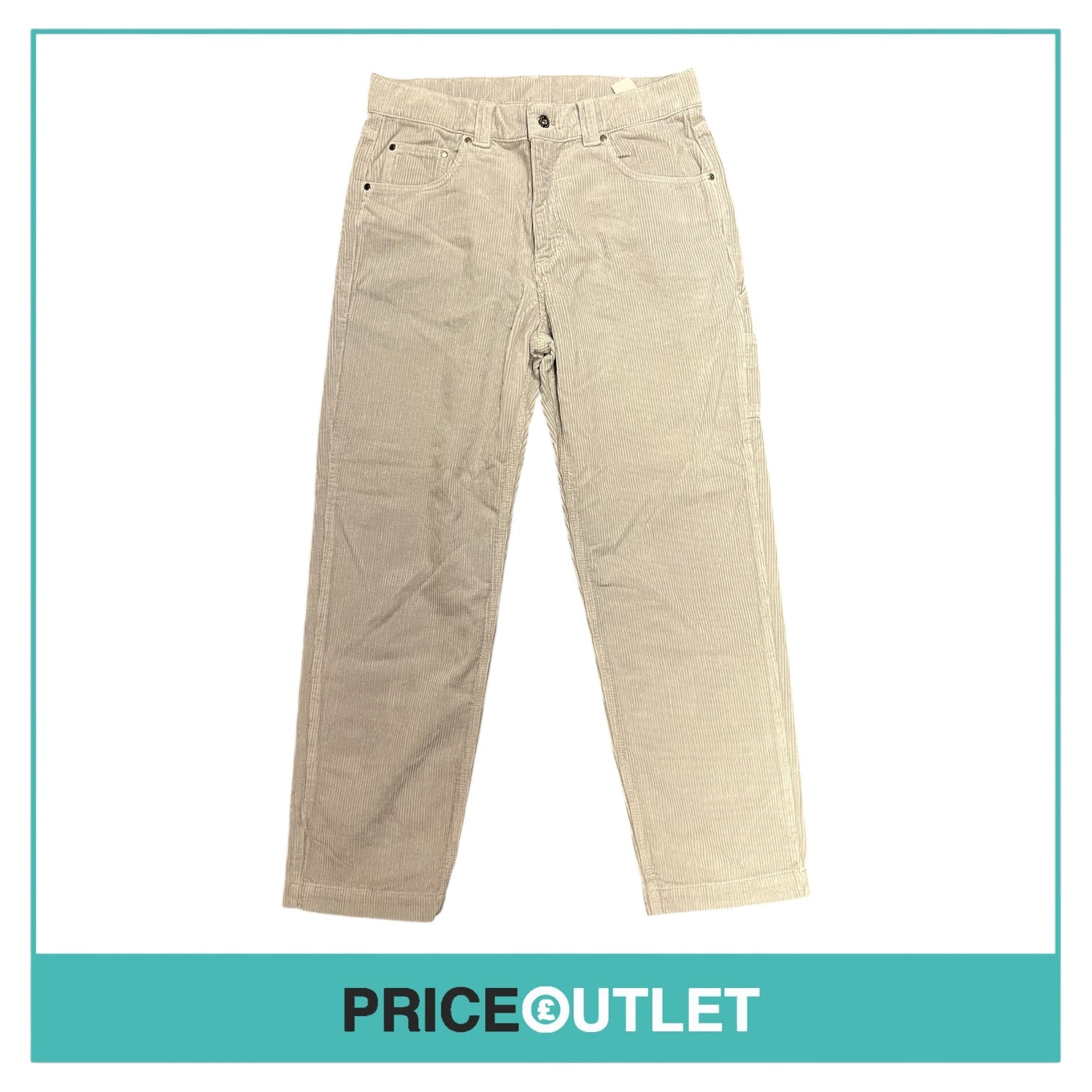 Kickers - Womens Grey Cord Trousers - Size 32 - BRAND NEW