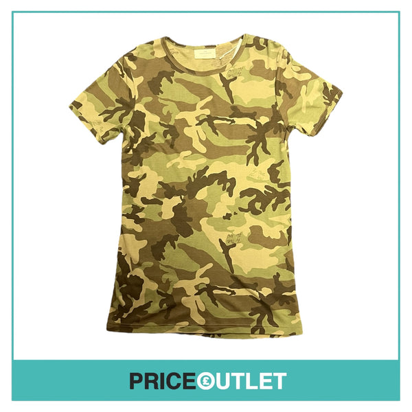 The White Briefs - Green Camo Print T-Shirt - Size S - BRAND NEW WITH TAGS