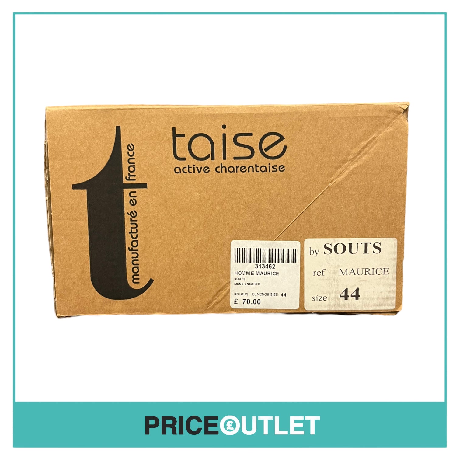 Taise by Souts - Mens Black and White Check Slip-On Shoes - Size 44 - BRAND NEW WITH TAGS