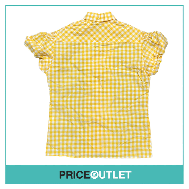 Thierry Colson - Yellow and White Tartan Shirt - Size M - BRAND NEW WITH TAGS