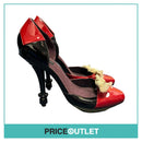 Michael Lewis - Red and Black Heels with Knot Detailing - Size 41 - BRAND NEW