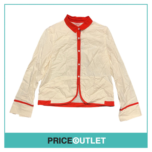 Creatures of the Wind - Off White and Red Long Sleeve Shirt - Size 4 - BRAND NEW WITH TAGS