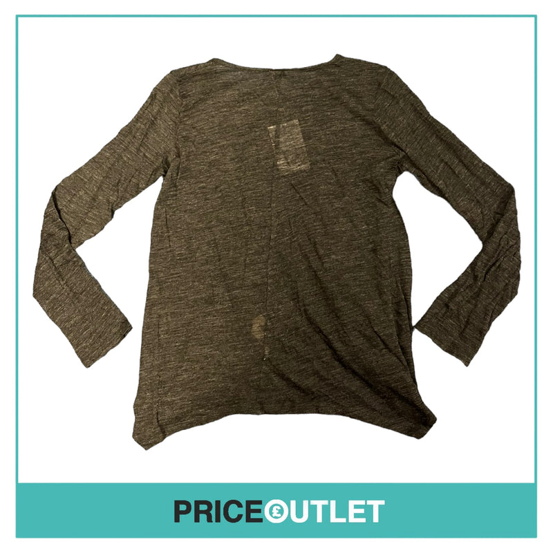 Commuun - Dark Grey Long Sleeve Top - Size 42 - BRAND NEW