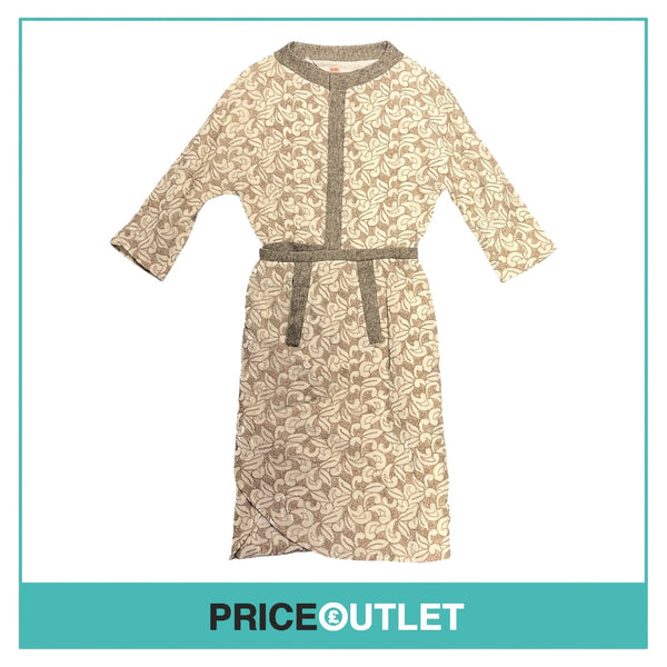 And Re Walker - Ladies Neutral Printed Dress with Wrap Skirt - Size S - BRAND NEW WITH TAGS