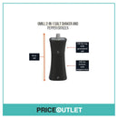 Grunwerg 2-in-1 Salt Shaker and Pepper Mill - Olive Green