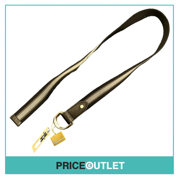 Fred Perry - Black and Grey Woven Belt - BRAND NEW WITH TAGS