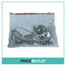 Dhiral's Creations - Silver and Green Earrings, Choker and Headpiece Jewellery Set - BRAND NEW IN BAG