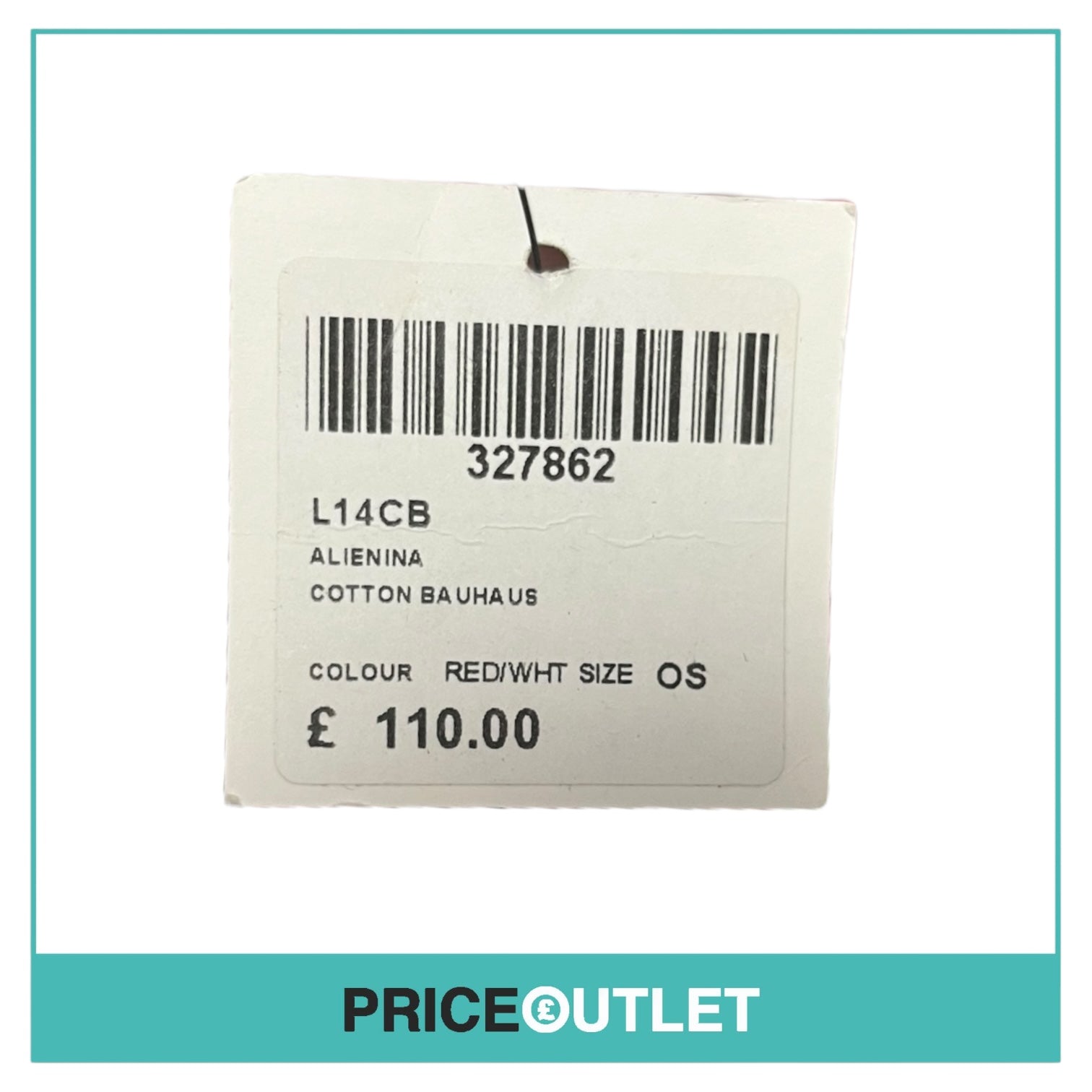 Alienina - Red and White Braided Necklace - Size OS - BRAND NEW WITH TAGS