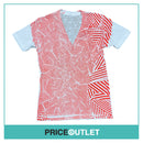 Salvor - Red and White Fingerprint T-Shirt - Size L - BRAND NEW WITH TAGS