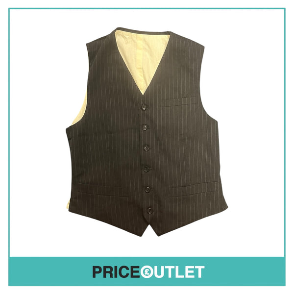 Comme des Garçons Homme Deux - Black Pinstripe Waistcoat - Size S - BRAND NEW WITH TAGS