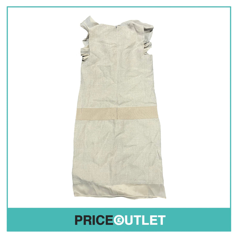 Giambattista Valli - Beige Dress with Ruffle Edges - Size 42 - BRAND NEW WITH TAGS
