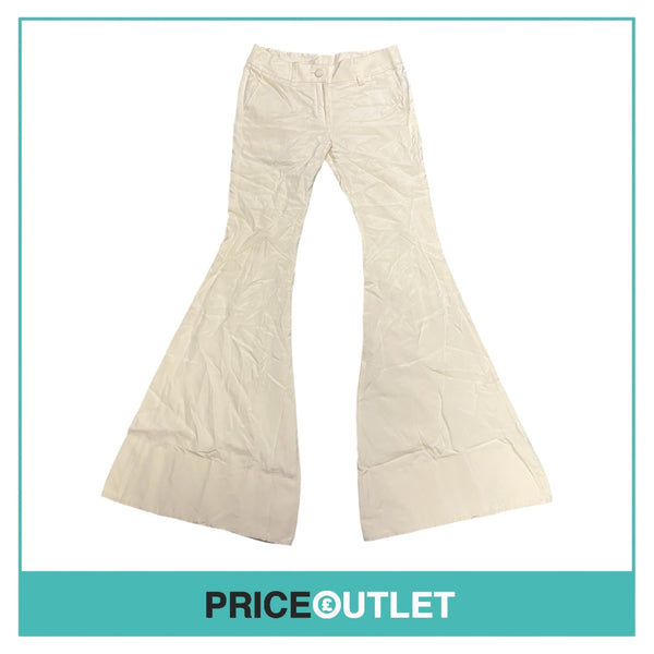 Manish Arora - Ivory Bell Bottom Trousers - Size S - BRAND NEW WITH TAGS