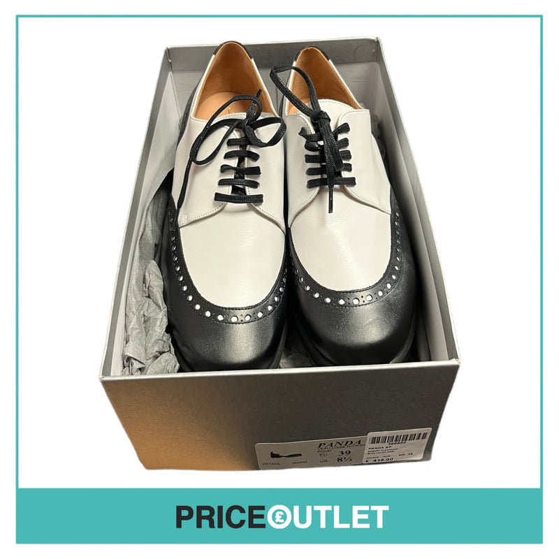 Robert Clergerie - Black and White Chunky Brogues - Size 39 - BRAND NEW WITH TAGS