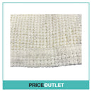 Comme des Garçons - White Flower Textured Cropped Trousers - Size S - BRAND NEW WITH TAGS