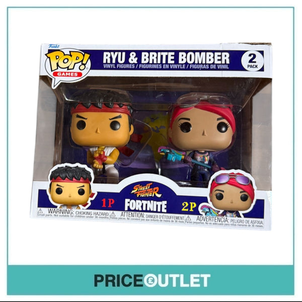 Funko - Fortnite - Ryu & Brite Bomber 2 Pack (Slightly Damaged)