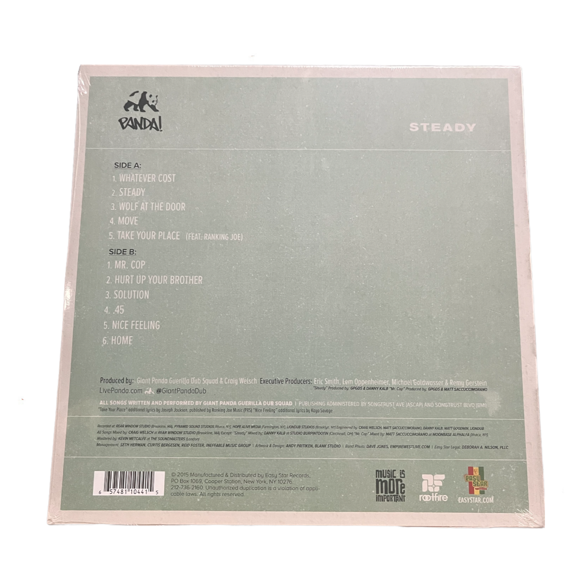 Giant Panda Guerilla Dub Squad - Steady - Vinyl