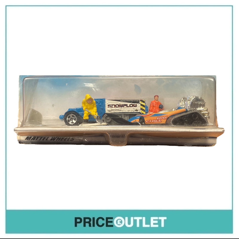 Hot Wheels Action Pack Snow Plowers - Power Plower & Big Chill 2 Pack - Damaged Box