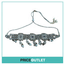Dhiral's Creations - Silver Earrings, Choker and Headpiece Jewellery Set - BRAND NEW IN BAG