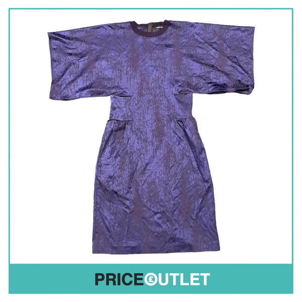 Damir Doma - Blue Textured Dress with Cut Outs - Size 38 - BRAND NEW WITH TAGS