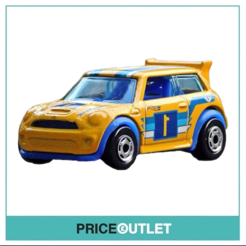 Hot Wheels Flying Customs - Mini Cooper S Challenge (Yellow)  - Damaged Box