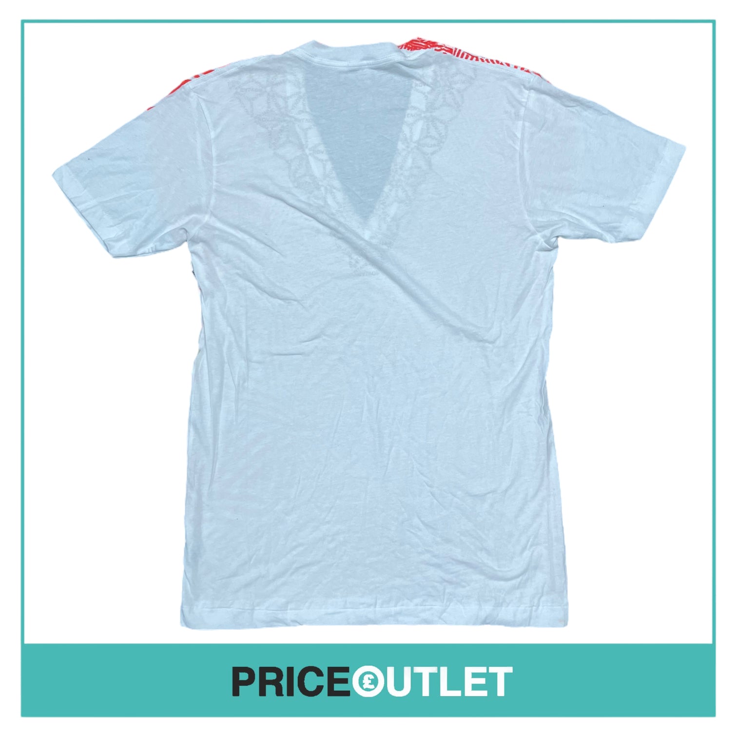 Salvor - Red and White Fingerprint T-Shirt - Size L - BRAND NEW WITH TAGS