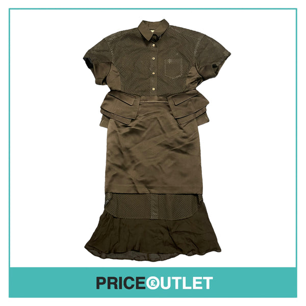 Sacai - Black Layered Shirt Dress - Size 1 - BRAND NEW WITH TAGS