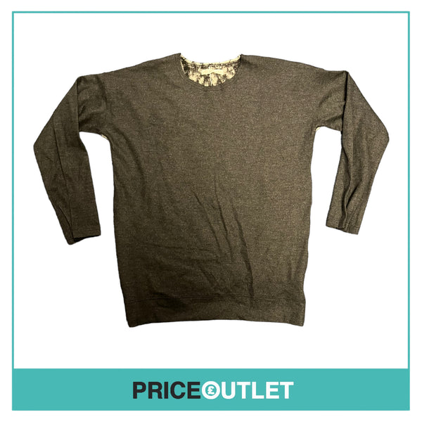 Julien David - Grey Long Loop Brushed Wool Jumper - Size XS - BRAND NEW WITH TAGS