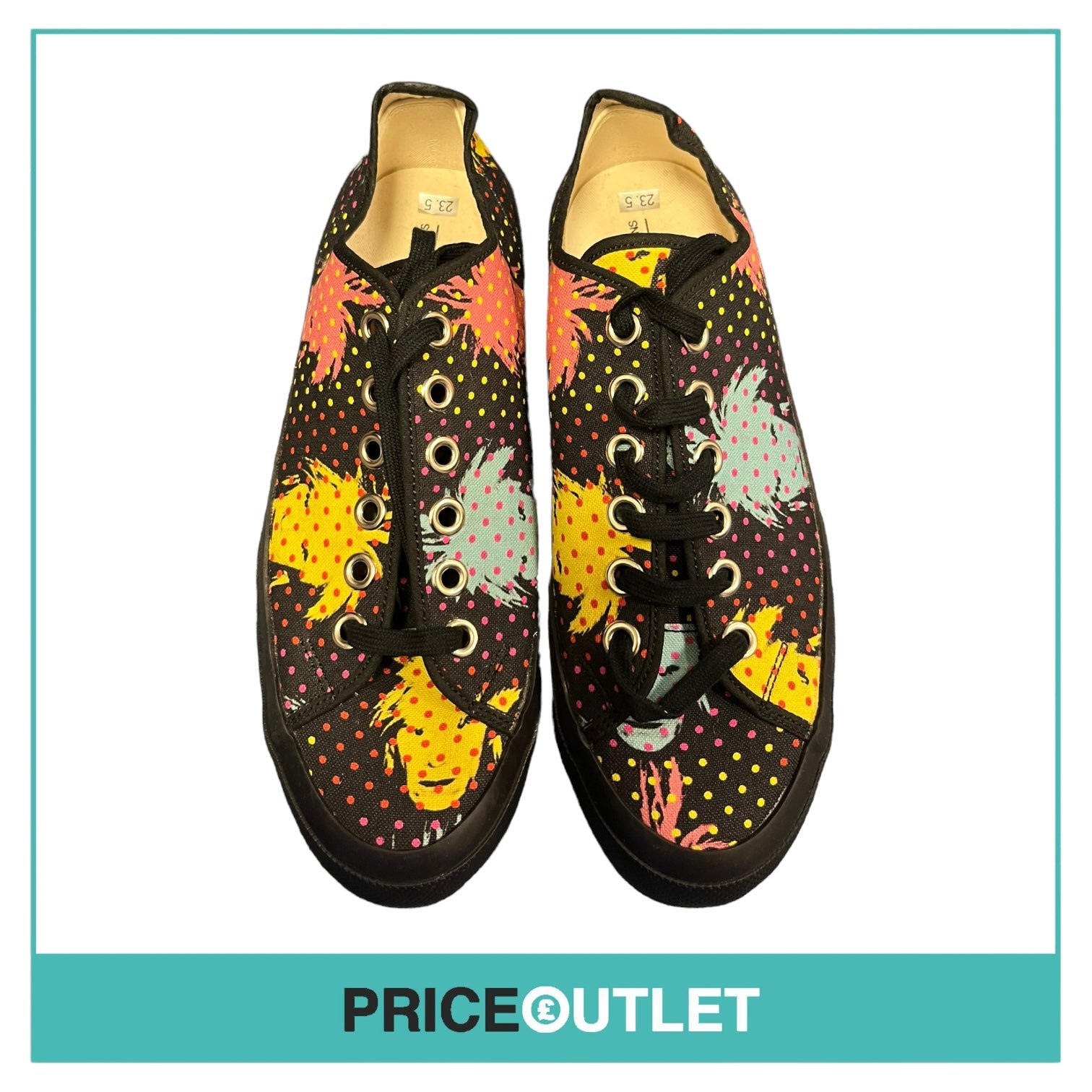 Comme des Garçons - Multicoloured Print Trainers - Size 23.5 - BRAND NEW