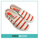 Taise By Souts - Orange and White Striped Slip-on Pumps - Size 41 - BRAND NEW WITH TAGS