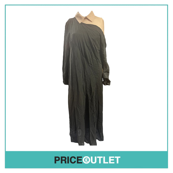 Lena Lumelsky - Black and Nude Wrap Dress - Size S - BRAND NEW WITH TAGS