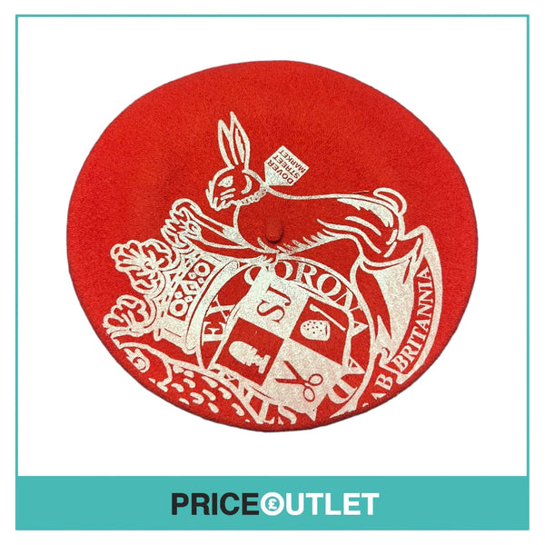 Dover Street Market x Stephen Jones - Red and White Print Beret - Size OS - BRAND NEW WITH TAGS