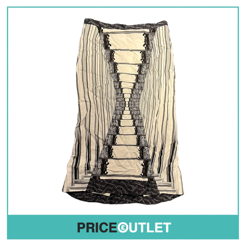 Peter Pilotto - Monochrome Printed Skirt- Size 8 - BRAND NEW WITH TAGS