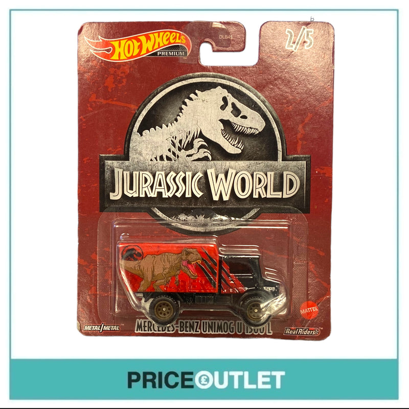 Hot Wheels Jurassic World - T-Rex Mercedes-Benz Unimog U1300L - Damaged Box