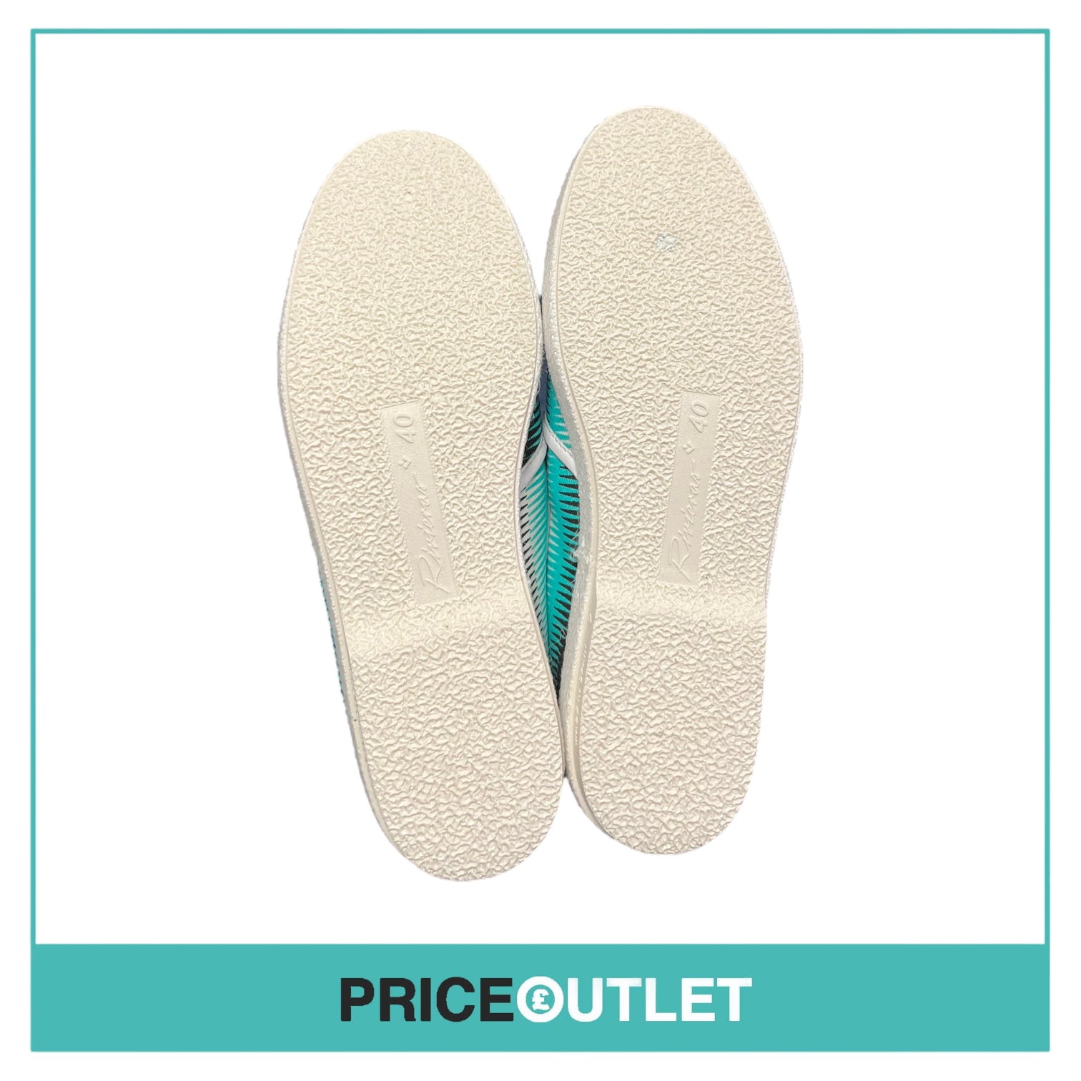 Rivieras - Mens Black and Green Print Shoes - Size 40 - BRAND NEW IN BOX