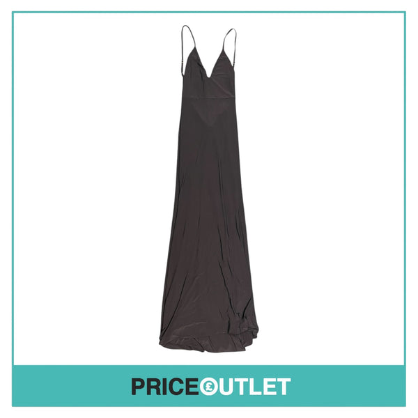 Club L  London - Endless Love Navy Backless Knot Detail Fishtail Maxi Dress - Size 12 - BRAND NEW WITH TAGS