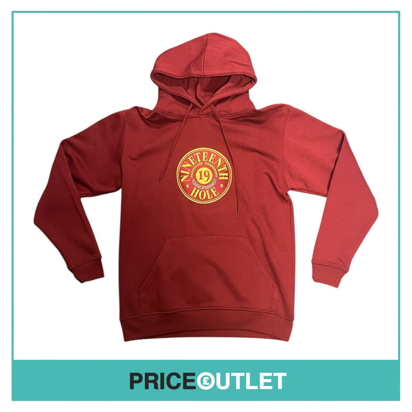 Manors Golf - 19th Hole Hoodie - Burgundy - Size L - BRAND NEW WITH TAGS