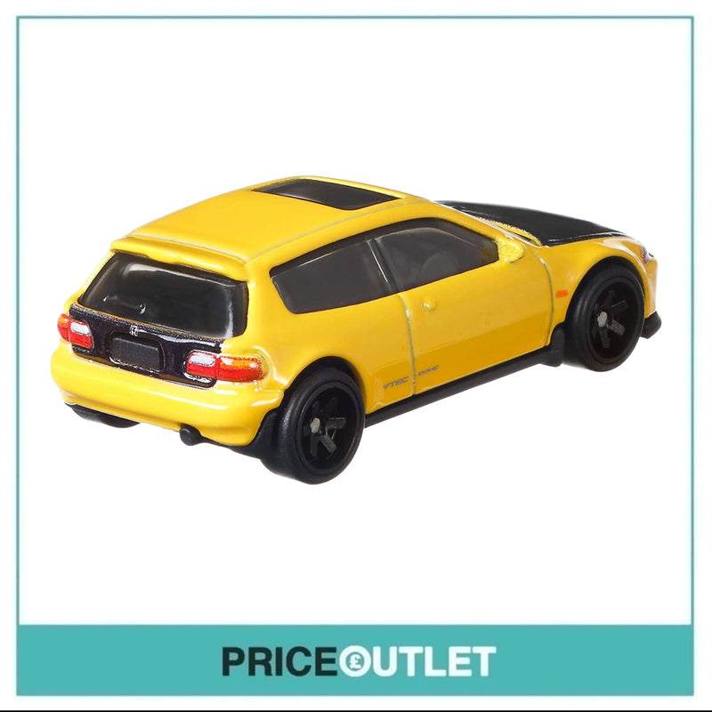 Hot Wheels Fast & Furious - Fast Tuners Honda Civic EG (Yellow) - Damaged Box