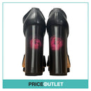 Christopher Kane - Black Heels with Pink Flower Holograph Heel - Size 37 - BRAND NEW WITH TAGS