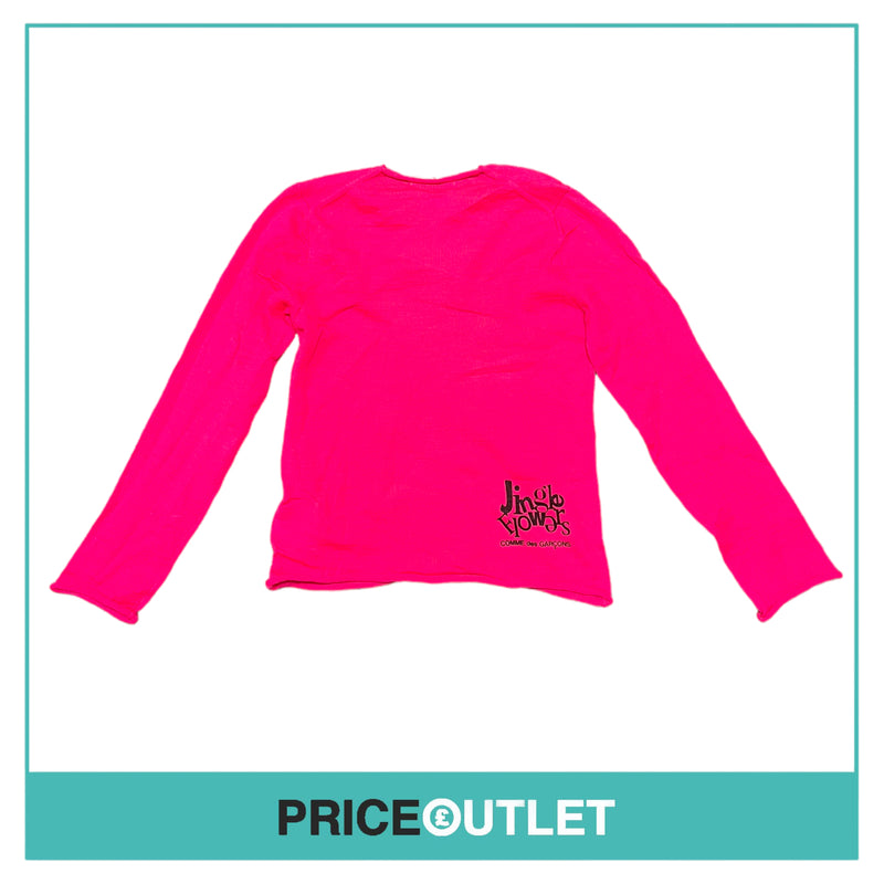 Comme des Garçons Jingle Flowers - Womens Pink Jumper - Size M - BRAND NEW WITH TAGS