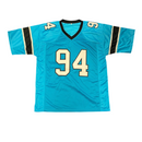 Daviyon Nixon - 94 Carolina Panthers Signed Jersey in Blue - Size XL - JSA Certified
