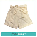 PHI - Ivory Pleated Wrap Shorts - Size XS - BRAND NEW WITH TAGS