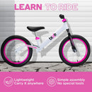BIXE - Pink - Aluminum Balance Bike for 18 Month to 6 Year Old Toddlers - 16 inch