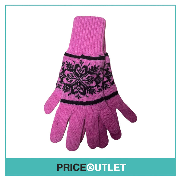 Sibling - Pink And Black Gloves - OS - BRAND NEW WITH TAGS