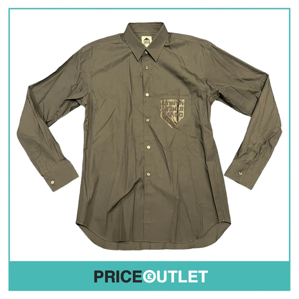 Dover Street Market - Mens Grey Upside Down Logo Shirt - Size S - BRAND NEW WITH TAGS