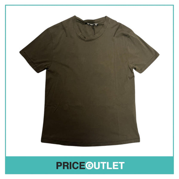 BLK DNM - Black T-Shirt with Shoulder Notches - Size L - BRAND NEW WITH TAGS