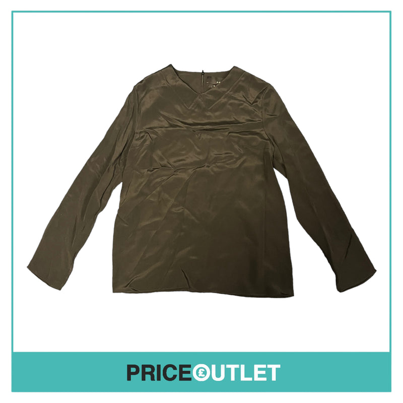 JJSLEE - Black Padded Collar Top - Size 12 - BRAND NEW WITH TAGS