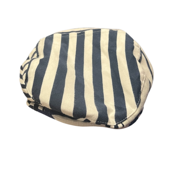 Comme des Garçons Shirt - Navy and White Striped Flat Cap - Size M - BRAND NEW WITH TAGS