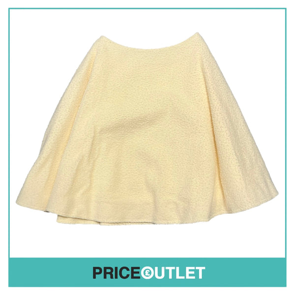 J.W.Anderson - Cream Fuzzy Wool A Line Skirt - Size 6 - BRAND NEW WITH TAGS