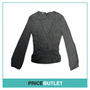 Giambattista Valli - Dark Grey Top with Twist Detail - Size 40 - BRAND NEW WITH TAGS